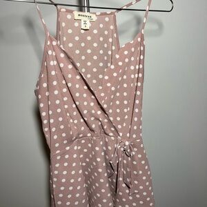 Monteau Pink Polka Dot Tank Top